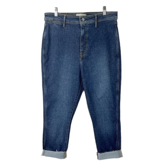 Everlane Denim - Everlane Women's Jeans 33 The Way High Skinny Med Wash Cropped Cut Off High Rise